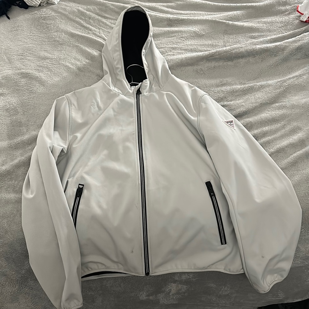 White guess jacket large